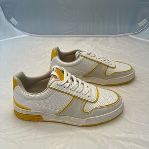 Call It Spring White and Yellow Sneakers